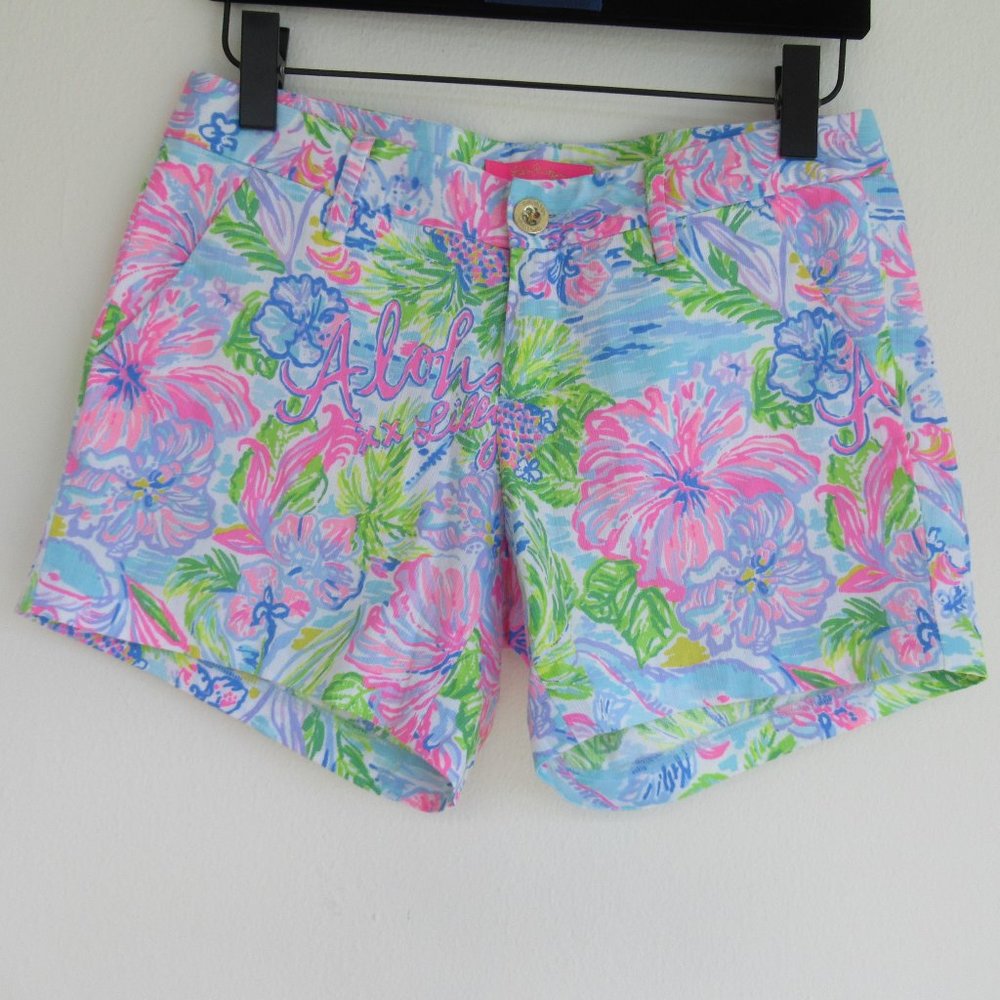 Lilly Pulitzer The Callahan Shorts "Aloha" Womens Size 2 Multicolor